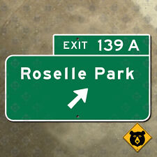 New Jersey parkway exit 139A Roselle Park road sign Garden 22x13 picture