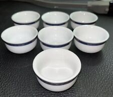 7- Vintage First Class Delta Airliners Porcelain Condiment Mini Ramekins Bowls picture