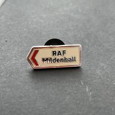 Aviation Road Sign Pin Badges, RAF MILDENHALL picture