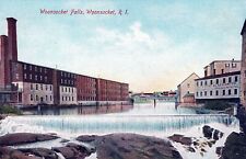 WOONSOCKET RI - Woonsocket Falls Postcard picture