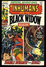 Amazing Adventures #1 VF+ 8.5 1st Black Widow Solo Marvel 1970 picture