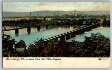 Harrisburg, Pennsylvania PA - Fort Washington View - Vintage Postcard - Posted picture