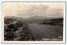 Telephone Canyon Wyoming WY Postcard RPPC Photo Lincoln Highway c1930's Vintage picture