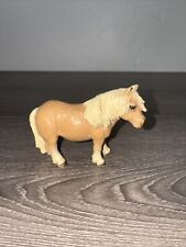 1995 SCHLEICH Miniature Shetland Pony Stallion 3” Tan Blonde picture