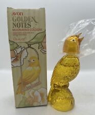 Vintage Avon GOLDEN NOTES Canary BIRD Moonwind Cologne 1.75 OZ. Full NOS picture