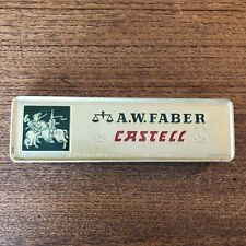 Vintage A.W. Faber Castell Original Tin Box 12 Unsharpened 4B Pencils Germany picture