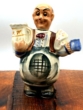 Vintage Porcelain Spirit Decanter  Bottle Waiter Figurine picture
