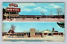 Gaylord MI-Michigan, Alpine Motel, Advertisement, Vintage Souvenir Postcard picture