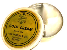 💋 1930s MAX FACTOR'S & CO SUPREME SPECIAL SIZE COLD CREAM TIN Vintage 1930s 💋 picture