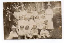 RPPC, Large Group of Children, Party? Graduation?, Funny Hats, Interesting picture