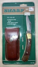 NEW Sharp knife LK-845 .Stainless steel blade, Rosewood handle, sheath-vintage picture