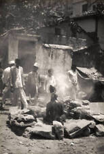Practising the penance of the five fires at Bombay 'The penance of .. Old Photo picture