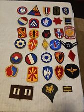 Vintage Army Patches Lot Of 33 WWII AND other picture