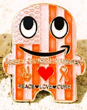 Breast Cancer Awareness Peace Love Cure AMAZON PECCY PIN picture