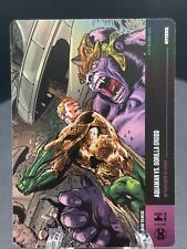 Aquaman Vs Gorilla Grodd DC Hybrid Trading Card 2023 Chapter 4 Epic Holo #A11292 picture