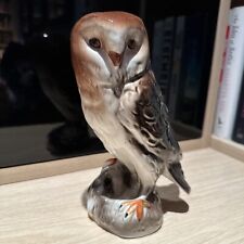 A Magnificent Pottery Large Owl. 8” Tall.  Outstanding Details picture