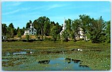 Postcard - Early American New England town center - Marlow, New Hampshire picture