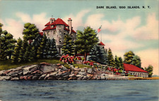 Postcard New York Dark Island Thousand Islands Lake House picture