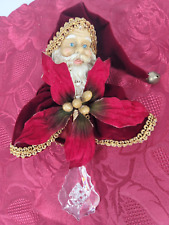 Christmas Ornament Vintage Santa Head ?Mark Roberts? made in Taiwan R.O C. Used picture