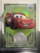 2023 Topps Chrome Disney 100 Lightning McQueen Green /99 Cars picture