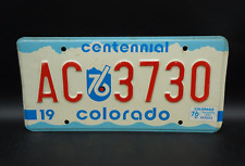 1976 Colorado License Plate # AC - 3730 picture