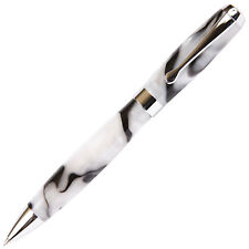 Tuscany Ballpoint Pen - Black & Pearl Marbleized Gloss Body picture