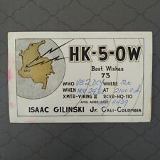 QSL CARD HK-5-OW CALI, COLOMBIA 1968 picture