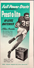 1955 Presto-o-lite Battery Print Ad 1954 Heisman Trophy Winner Alan Ameche picture