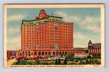 Mineral Wells TX-Texas, Baker Hotel, Advertisement, Vintage c1941 Postcard picture