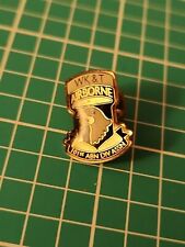 Vintage Wk&t 101st  Airborne Division Gold Tone Lapel Pin Hat  Lanyard Tie Tack picture