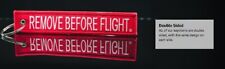(3 Pack)Remove Before Flight Double Sided Durable Red/White Key Chain 5.5