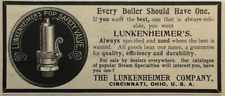 Cincinnati Ohio Vintage Print Ad Lunkenheimer Company Pop Safety Valve 1894 picture