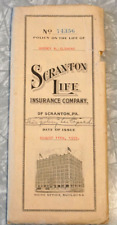 Scranton Life Insurance AUGUST 11TH, 1933. THE CHEAPEST  picture
