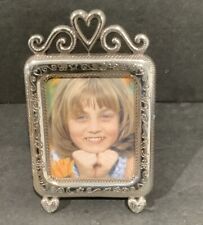 Brighton Metal Small Picture Frame Hearts 2” X 2.5” Photos picture