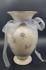 Lenox The Sunshine Meadow Vase Limited Edition 2001 Ivory Light Blue  picture