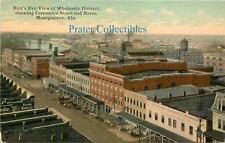 Alabama, AL, Montgomery, Bird's Eye View, Wholesale District 1910's Postcard picture