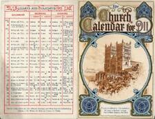 1911 DURHAM CATHEDRAL Calendar Trade Card 