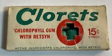 VTG Package of CLORETS: Chlorophyll Gum w/Retsyn Opened American Chicle Co. picture