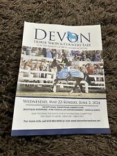 Devon Horse Show Country Fair Poster Ad Photo Racing Photo Multi Breed Compete picture