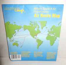 Vintage 1992 Military Air Route Map Space-A Air Opportunities Military Living's picture
