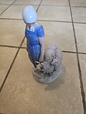 Vintage Denmark Bing & Grondahl  B&G 2010 Girl With Sheep’s Figurine picture