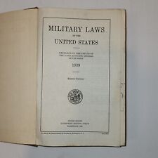 Original 1939 Military Law Book Judge Advocate General's Office Rare Collectable picture