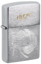 Zippo Lighter: James Bond 007 Logo, Engraved - Brushed Chrome 81517 picture