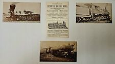 4 Vintage Postcards B&O Railroad Train R.R. Club Meeting c1960 Au Glaize Village picture