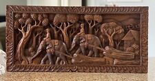 hand carved asian art vintage picture