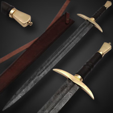 Custom Handmade Damascus sword , VIKING Sword Damascus Steel , Best Gift for Him picture