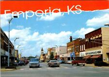Emporia, KS Kansas  STREET SCENE  Downtown~Crawford's Furniture   4X6 Postcard picture
