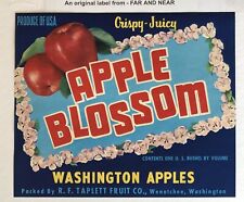 Apple Blossom Brand Apple Crate Label - Wenatchee Washington picture