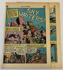 1947 four page cartoon story ~ HISTORY OF SKY WRITING picture