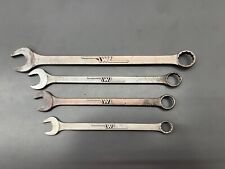 (Q) VINTAGE JH WILLIAMS RARE RAISED W EMBOSSED LOGO SAE WRENCH SET - READ - USA picture